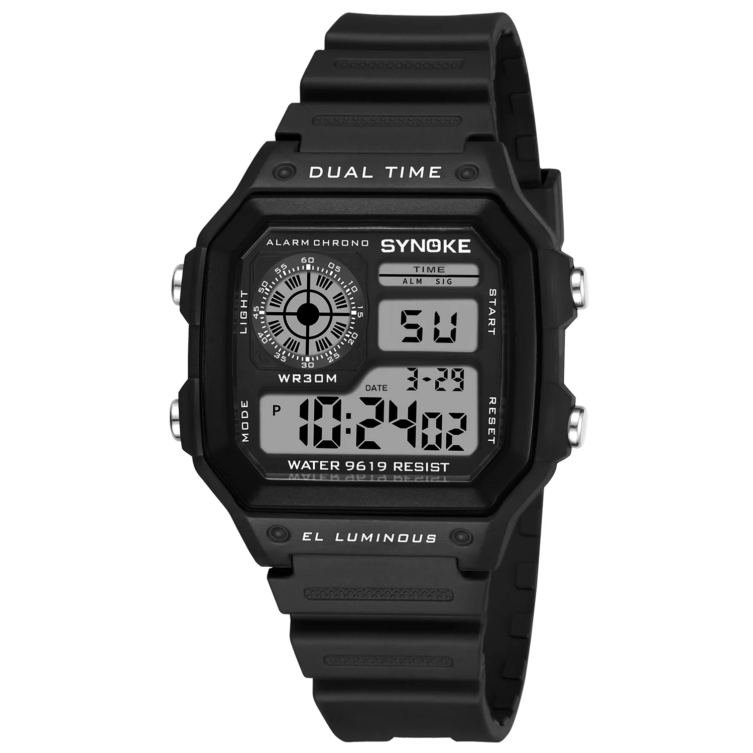 Big Dial Men Digital Watches Military Sport Digital Watches Watch for Men Waterproof Electronic Alarm Clock