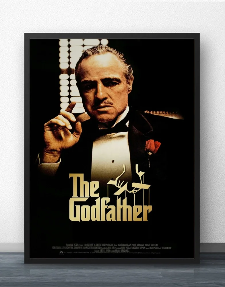 The God Father Godfather Classic Movie Posters and Prints Silk Prints Art Poster Paintings For Living Room No Frame