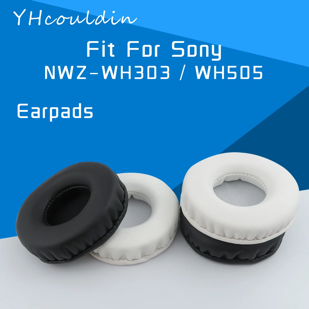 YHcouldin Earpads For Sony WH303 WH505 NWZ-WH505 NWZ-WH303 Headphone Accessaries Replacement Wrinkled Leather