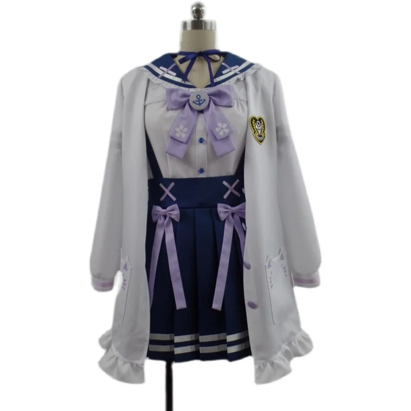 

2021 Anime VTuber Hololive Minato Aqua SJ School Uniform Dress Cute Suit Any Size Cosplay Costume Women Halloween Custom-made