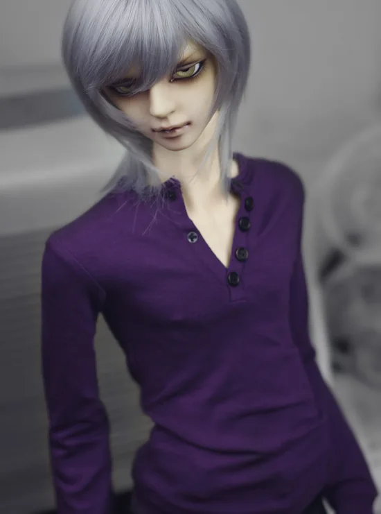 

BJD doll shirt purple long-sleeved classic render T-shirt for 1/3 1/4 BJD DD SD MSD SD17 Uncle doll clothes accessories