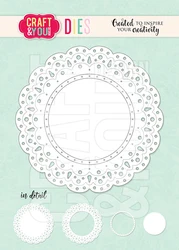 AliliArts Metalowe matryce do wycinania Sweet Doily diy Scrapbooking Album fotograficzny Dekoracyjne wytłaczanie PaperCard Crafts Die