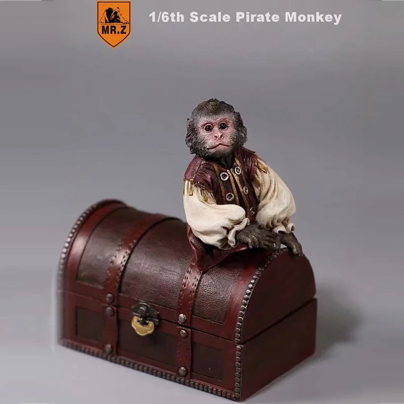 

12" Action Figure Accessory Mr.Z 1/6th Simulation Animal Model Pirate Monkey Model Toy Gift Fans Collection Model Toys Souvenir