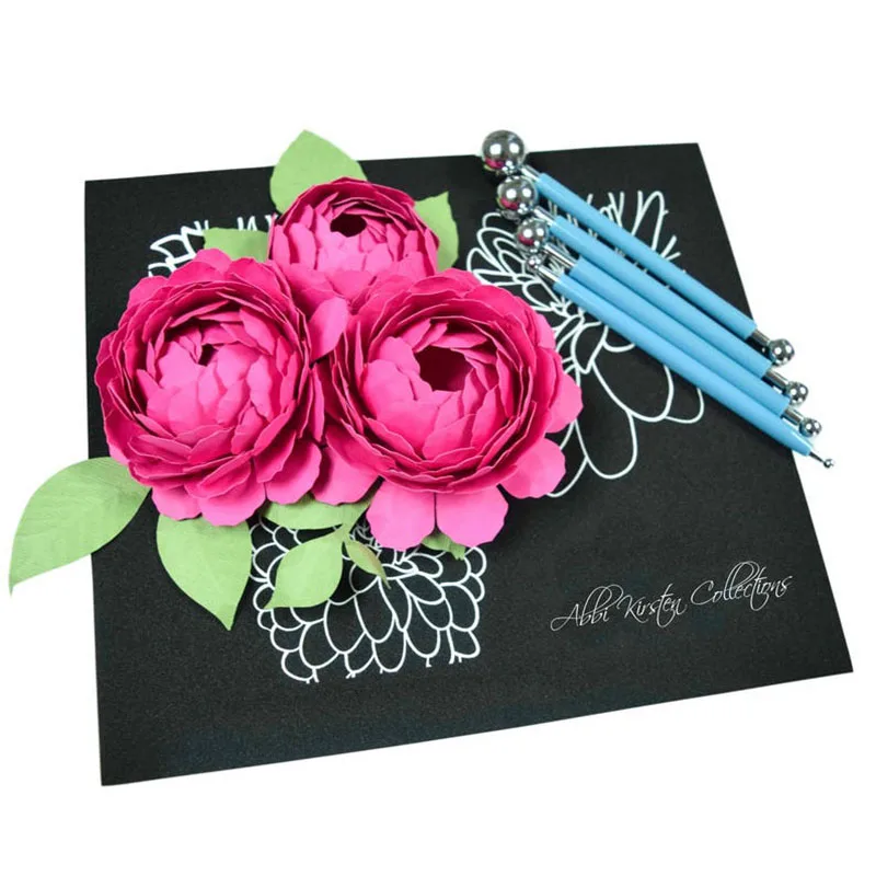 cutting Dies 8/pcs peony flower Cutting Dies Stencils Scrapbooking Embossing DIY Crafts Paper Cards Album Decor Metal Dies Cut
