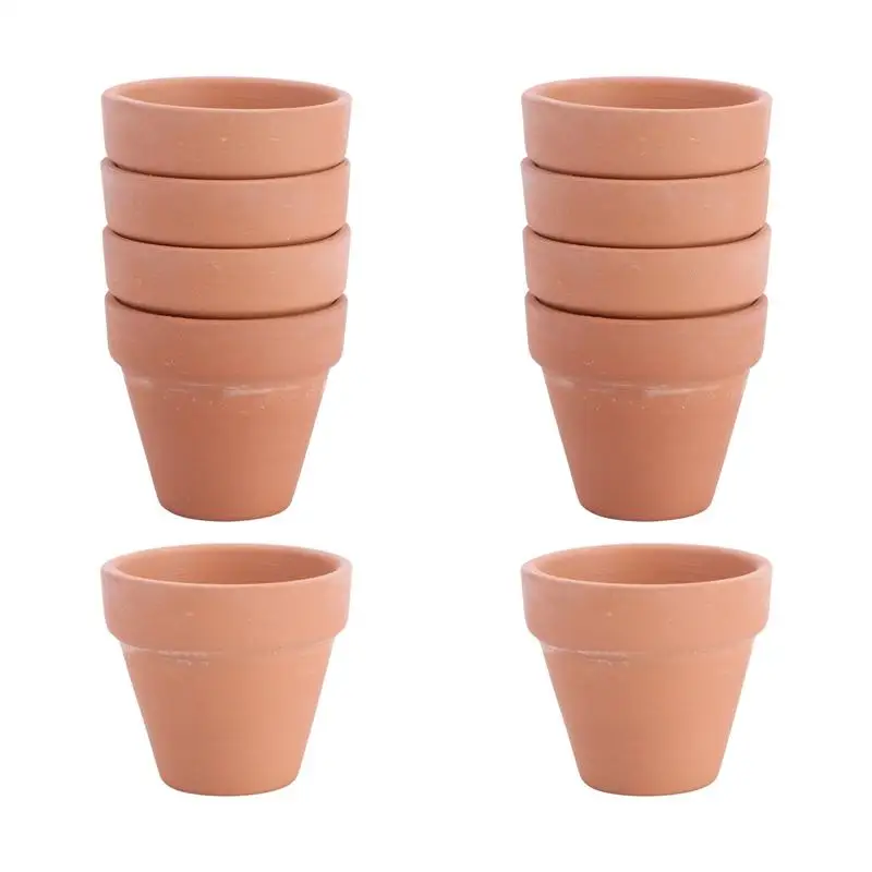 Mini Smooth Clay Pots Drainage Holes For Crafts Gifts Small Plant Pots Terracotta Pottery Succulent Plants Planter Flowerpot