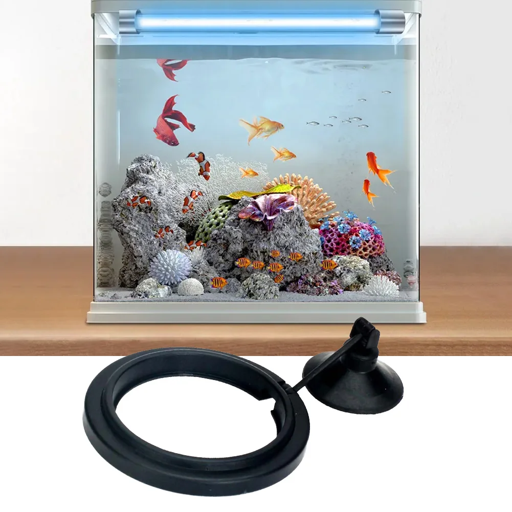 1 pçs peixes alimentador estação de alimentação do tanque de peixes do aquário anel flutuante planta de água de alimentos flutuabilidade círculo anel de alimentação aquário