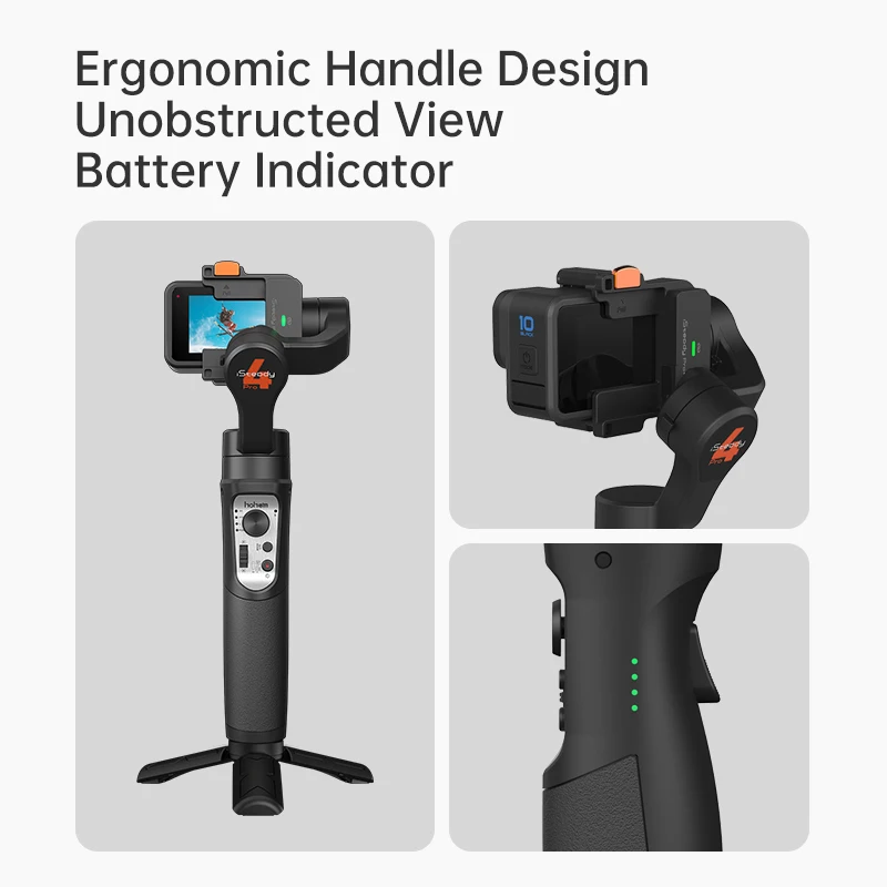 Imagem -06 - Hohem-isteady Pro Câmera Gimbal Estabilizadores Portáteis de Eixos para Gopro11 10 Insta360 One r Dji Osmo Action