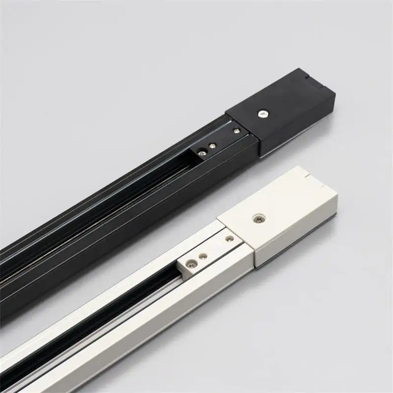 Upgraded Universal 2 Wire/3 Phase Track Rail Spot Light  LED Track Lamp Fitting 2/3 Line Flat Copper Core Tracking General Rails