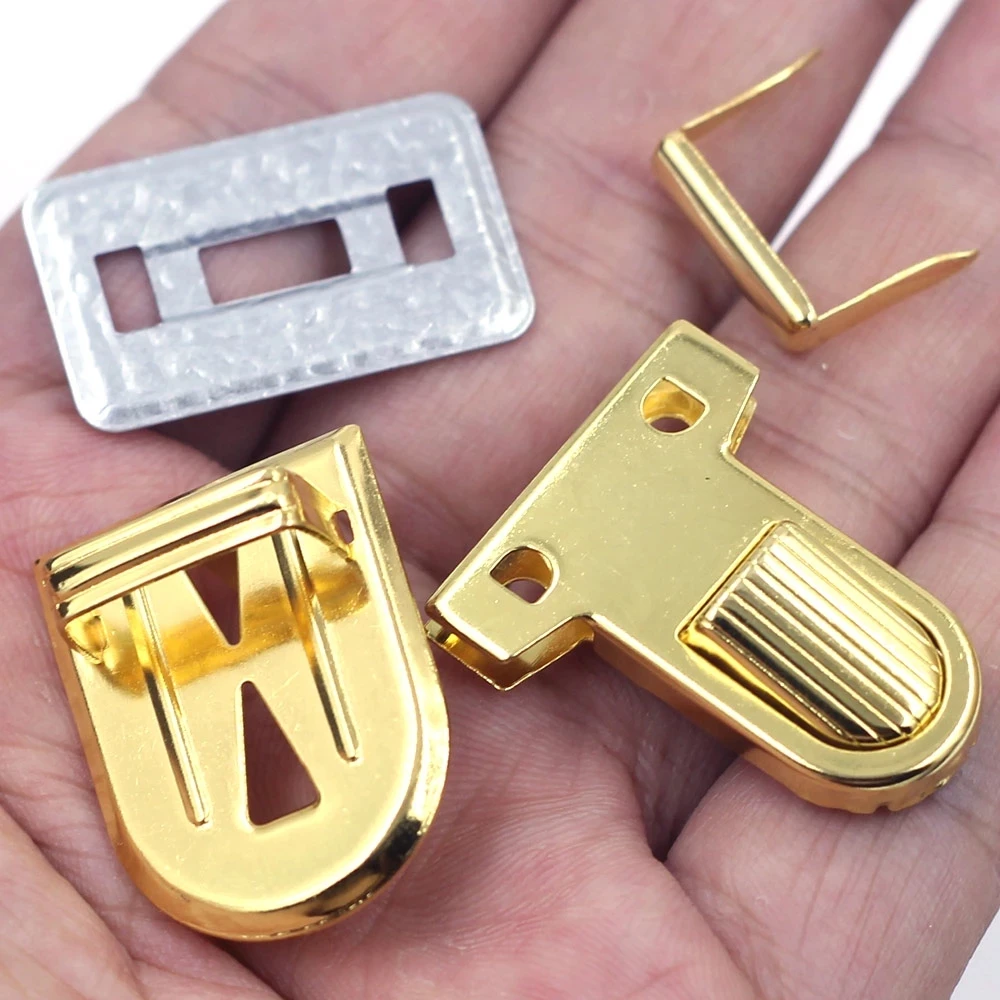 Turn Twist Switch Clasp Locks Buckle Metal For DIY Handbag Purse Hardware Shoulder Tool Bag Accessories Craft DIY Finding