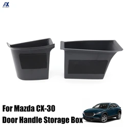 For Mazda CX30 CX-30 2020 2021 Inner Side Door Handle Storage Box Cover Organizer Car Interior Accessories Hight Quality Plastic