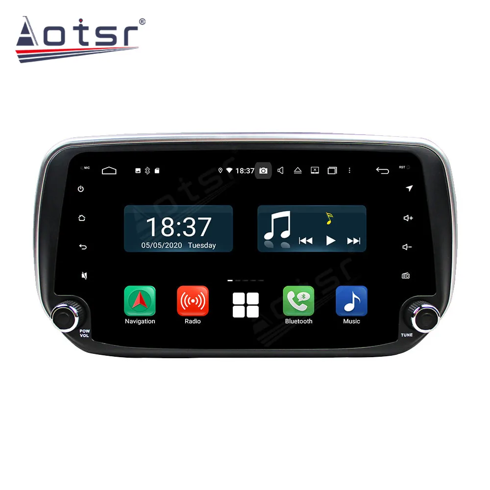 2025 For Hyundai Santa Fe IX45 2018 - 2021 Car Radio Android Auto GPS Tracker Multimedia Player Carplay IPS Screen PX6 AutoRadio