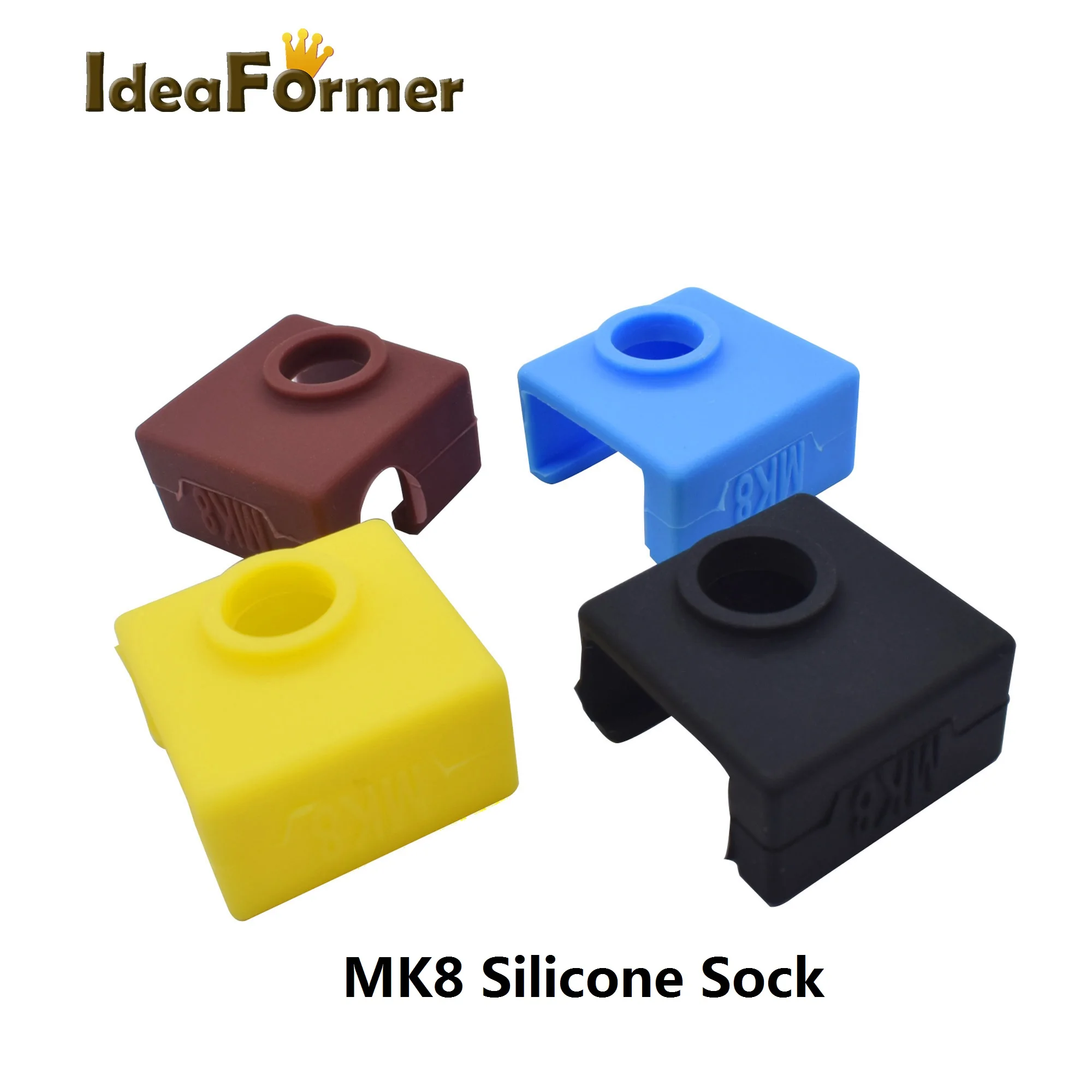 Pièces d'imprimante 3D, chaussette en Silicone pour V6/MK7 MK8 MK9 /MK10/Volnaco, couvercle de bloc chauffant, garde au chaud pour bloc chauffant