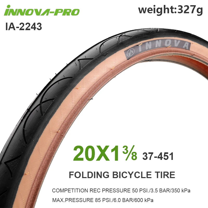 INNOVA Folding Bike Tires 16/20 inch Wire Tire 349 451 ULTRA SPORTS Bicycle Tyres 16\'\' 20\'\' Tyre for Gravel Small wheel Bike