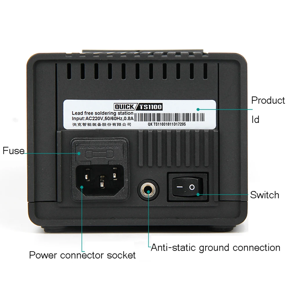 Digital intelligent lead-free soldering Iron BGA Rework station 90w Hot Air Soldering Station For PCB Mobile phone QUICK TS1100