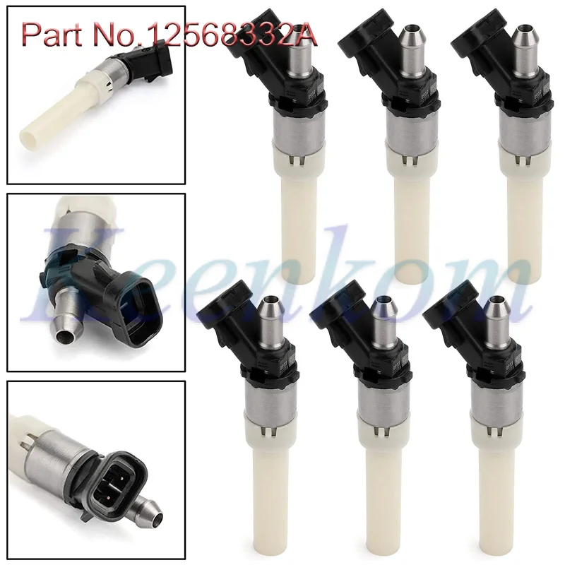 6PCS Fuel Injector 12568332A 2171516 For Chevrolet Astro Safari 2002-2005