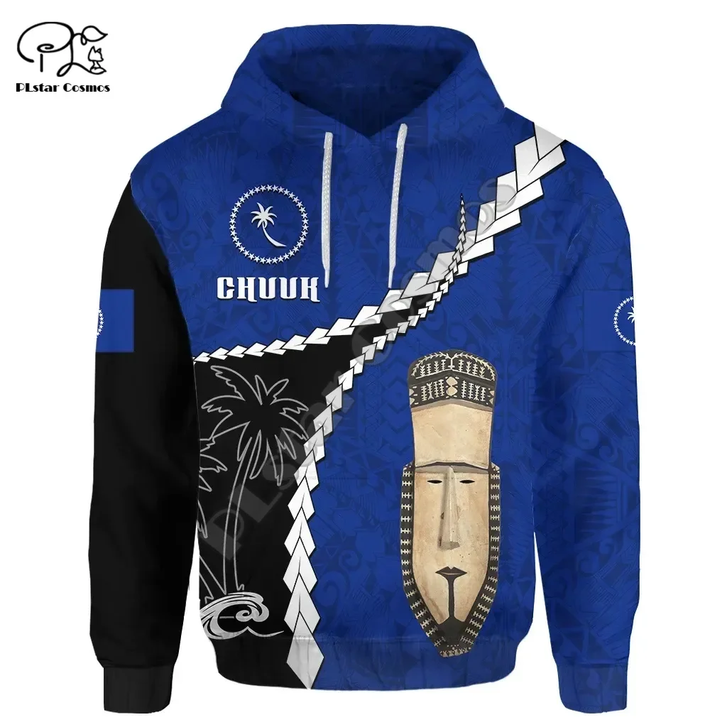 

NewFashion Polynesian Chuuk Country Flag Tribal Culture Retro Tattoo Tracksuit Men/Women 3DPrint Streetwear Pullover Hoodies B-6