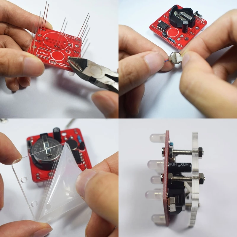 Imagem -05 - Swing Shaking Led Dice Kit Efeito Respiratório com Pequeno Motor de Vibração Kits Eletrônicos Faça Você Mesmo para Iniciantes Durável