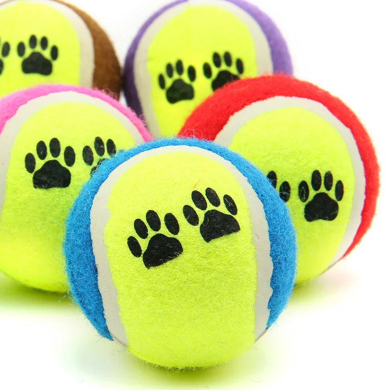 

Dog Toy Ball Bite Resistant Golden Retriever Teddy Samoyed Molar Cat Toy Puppy Tennis Toy Pet Toy