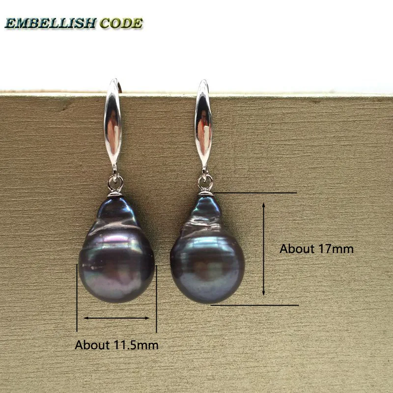 Special Baroque Style Flame Ball Shape Champagne Light Grey Black Blue Hook Dangle Earring Natural Pearls Fashion For Women