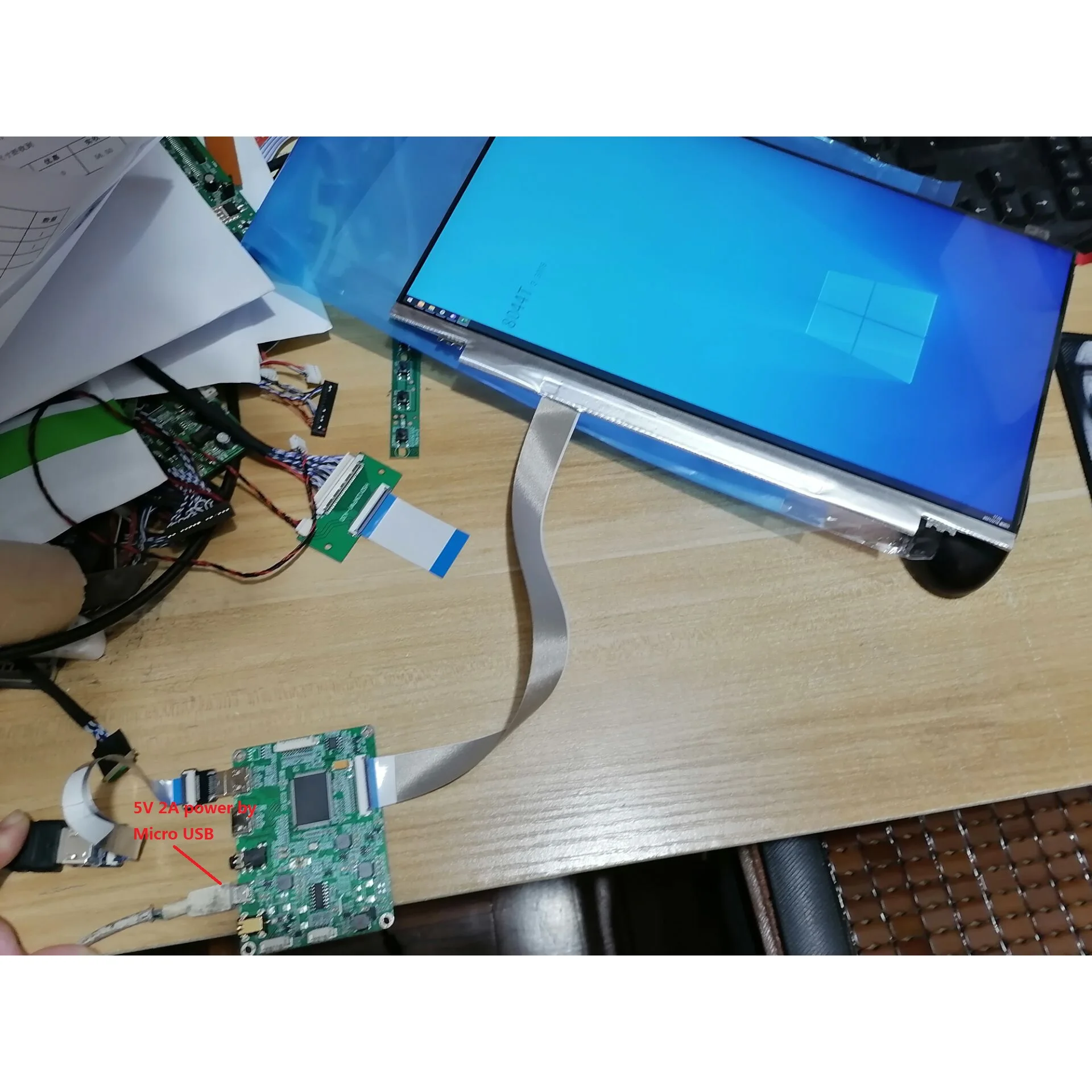 For B156HAN13.0 B156HAN13.1 B156HAN13.2 15.6" 1920x1080  monitor Controller board kit Micro USB 2 Mini HDMI-compatible LCD panel