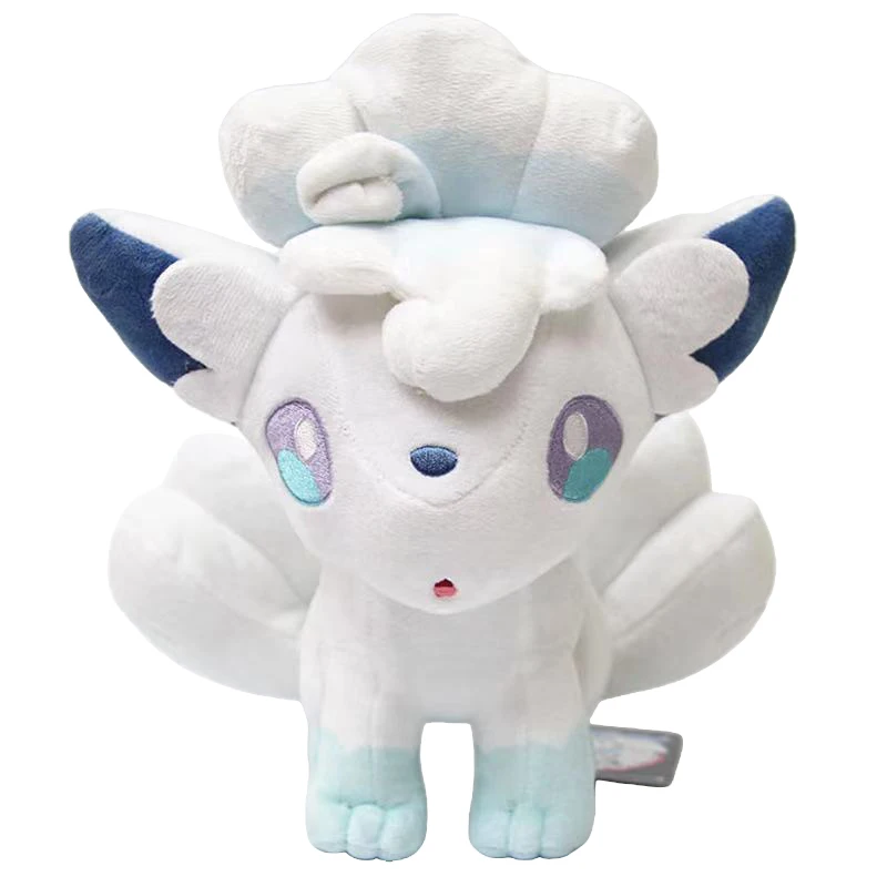 Alola Ice Vulpix – peluche Pokemon, jouet Kawaii, renard blanc, cadeau de noël