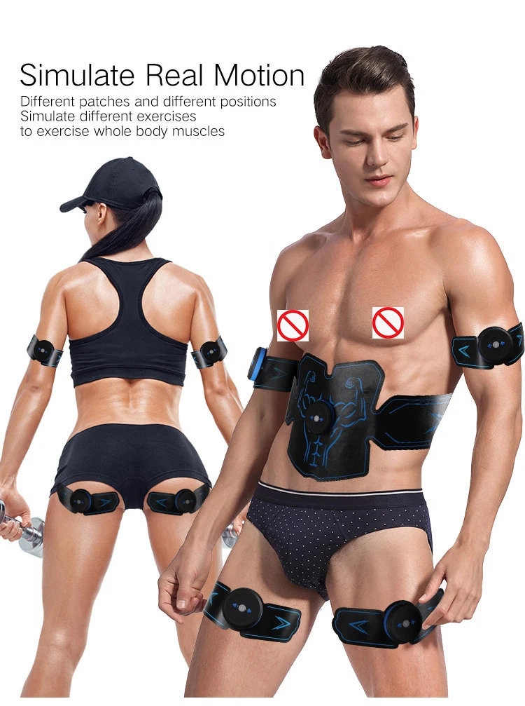 

Entrenador de estimulador muscular Abdominal EMS equipo de Fitness entrenamiento músculos electroestimulador tóner ejercicio