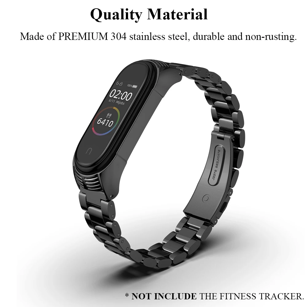 Mi Band 4 3 5 6สายโลหะสมาร์ทสร้อยข้อมือ Opaska Correa Mi Bend 4 Miband 5สายรัดข้อมือ Global Version miband 4 Band