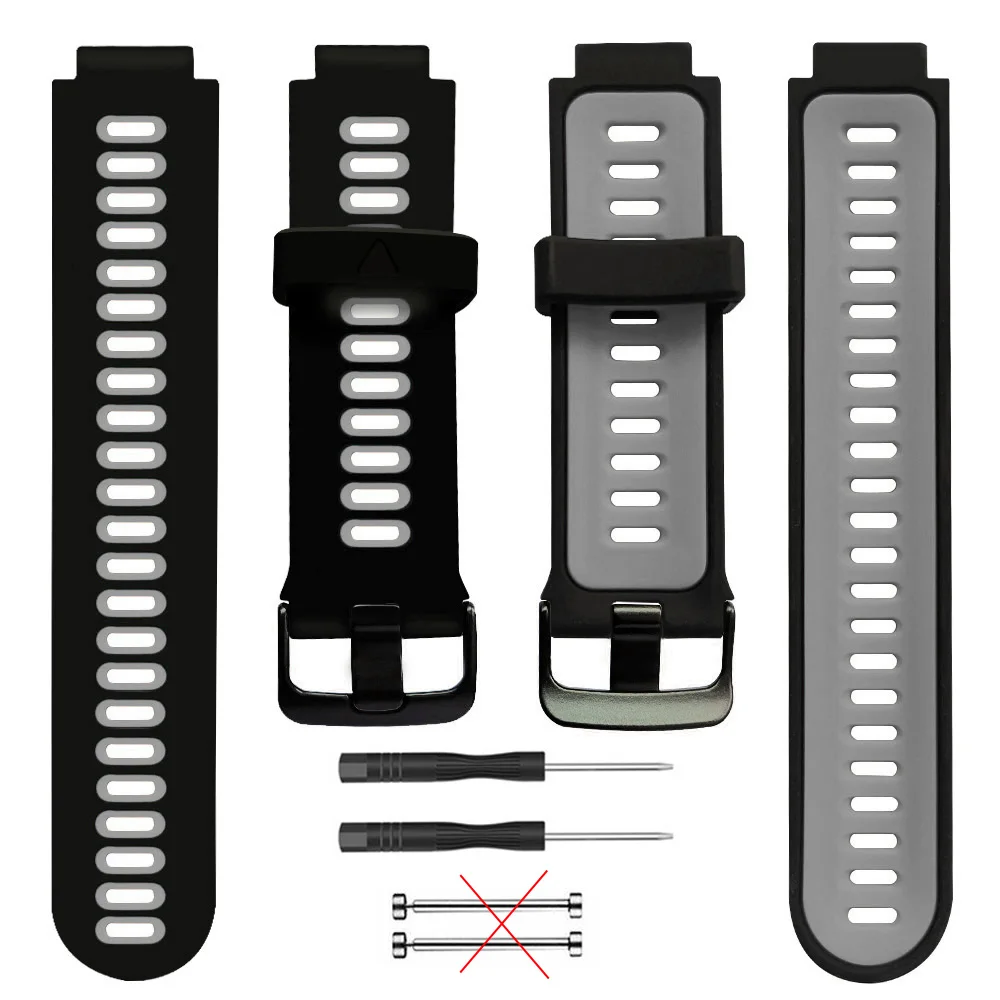 Correa de silicona suave para reloj Garmin Forerunner 735XT 735/220/230/235/620/630, Correa de repuesto
