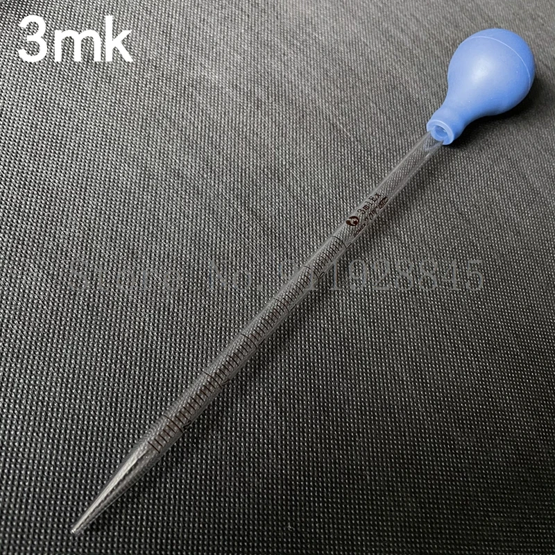 10pcs/lot Glass Graduated Pipette Dropper Vol. 0.5ml/1ml/2ml/3ml/5ml/10ml Transfering Pipette with Rubber Head