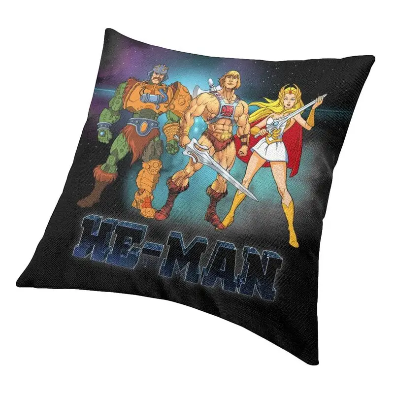 Masters Of The Universe He-Man Trinity Pillow Case 45x45cm Bedroom Decoration Nordic Anime Film Cushion Salon Square Pillowcase