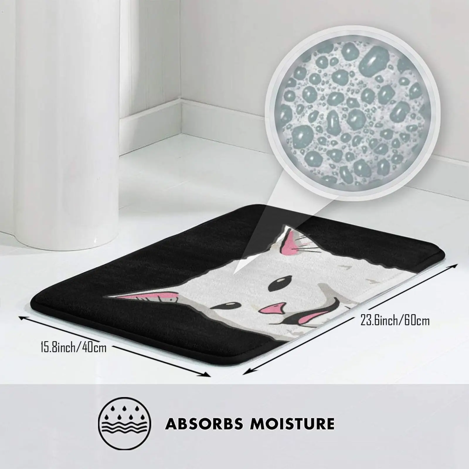 الكارهون سونا أكره جنون القط لينة سجادة ضد الإنزلاق البساط السجاد وسادة كاره سيكره جنون القط ستاتلر والدورف ميمي القط ميمي