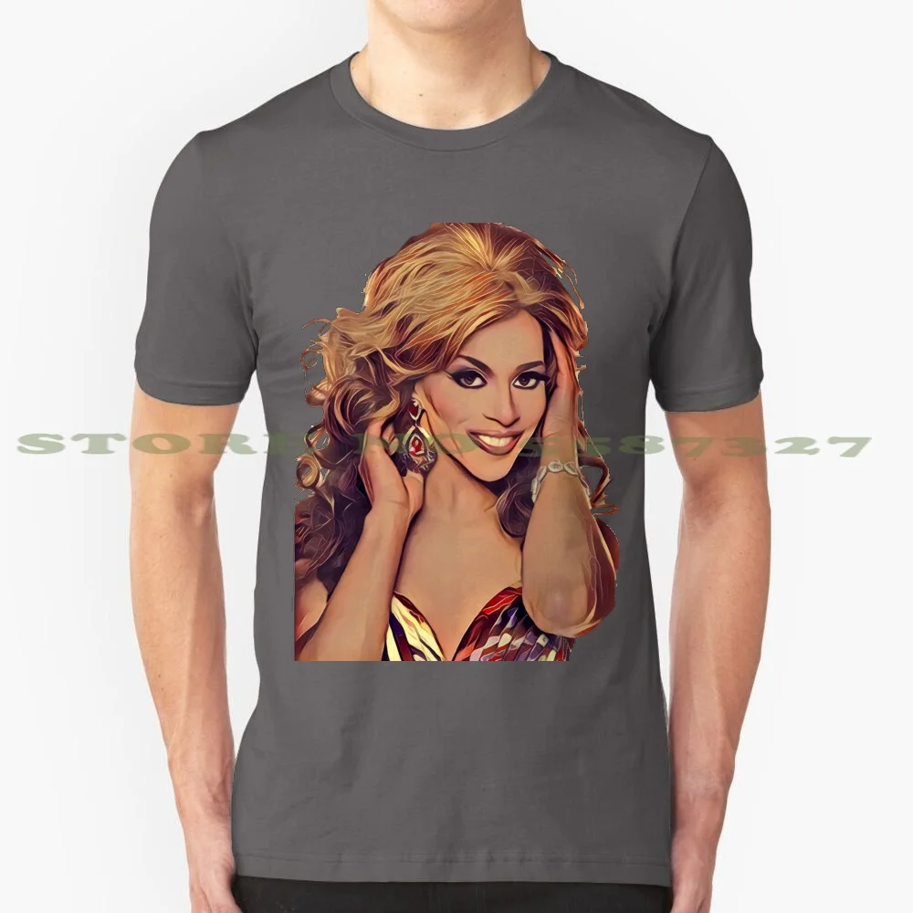 Shangela 100% Cotton T-Shirt Shangela Laquifa Wadley Rupaul Rupauls Drag Race Halleloo Gay Lgbt Drag Queen Fan