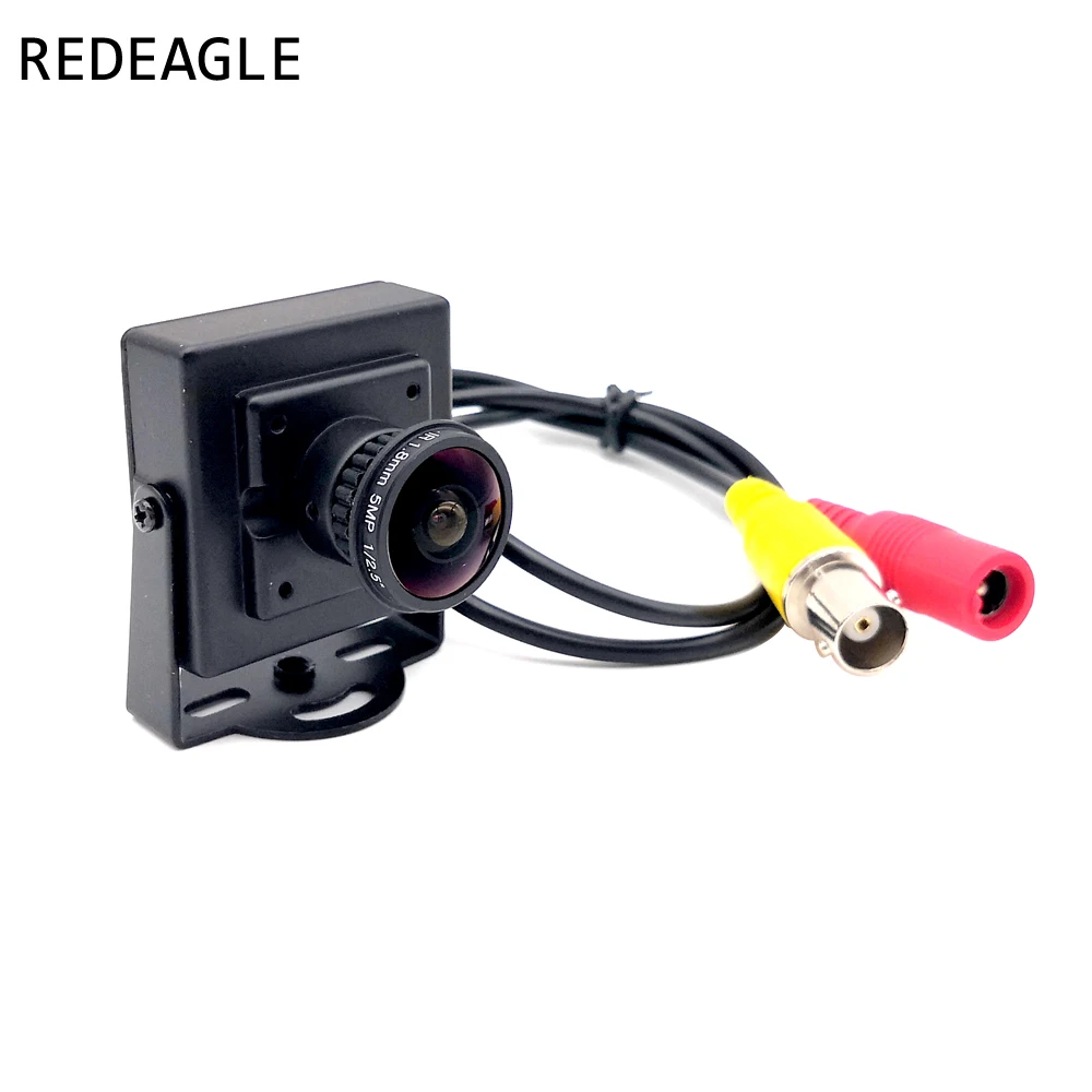 REDEAGLE 120 Degree Wide Angle 1.8mm Fisheye Lens Mini Box 700TVL CVBS Wired Color Video CCTV Monitor Security Camera