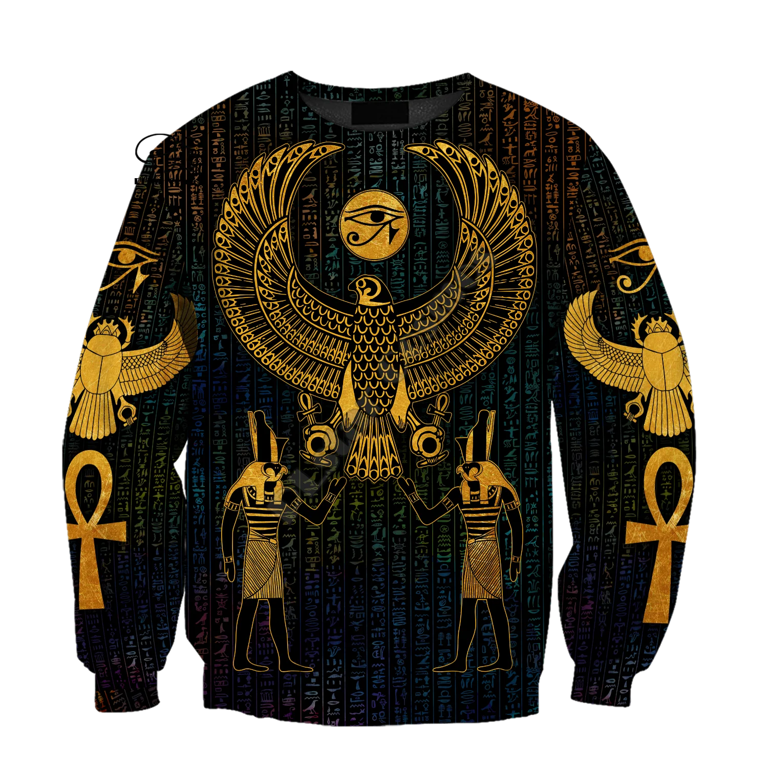 PLstar Cosmos Horus-Sudadera con capucha para hombre y mujer, suéter informal con estampado 3D de tatuaje del antiguo Egipto, Faraón egipcio Anubis,