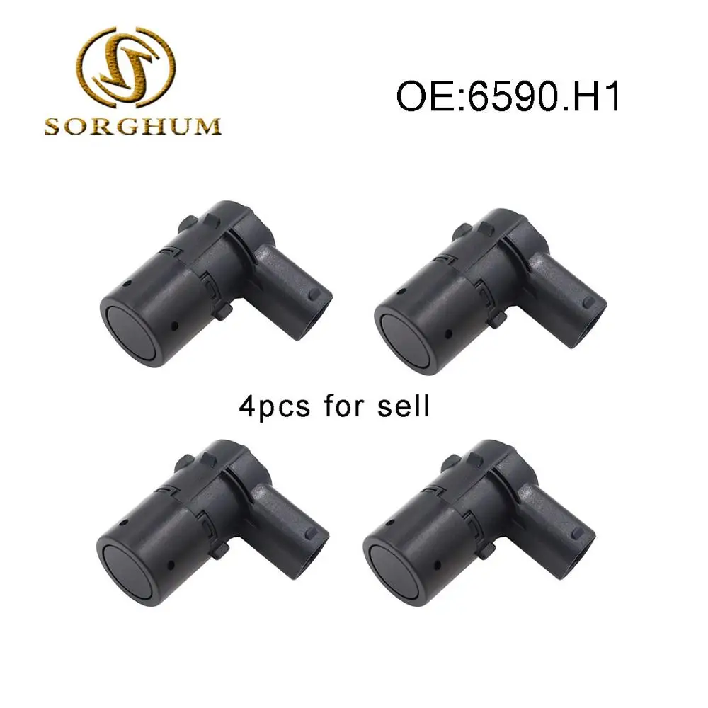 New 4PCS Reversing Sensor 6590.H1 PSA6590.H1 8200417705  PDC Parking Sensor Radar Detector For Peugeot 207 207CC Citroen C4 C5