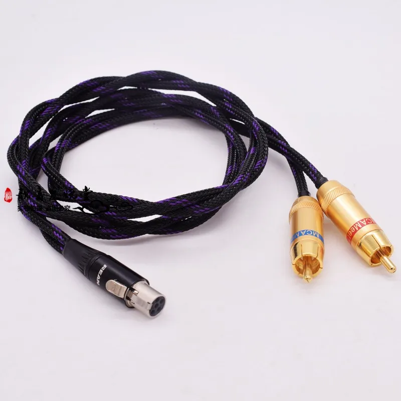 HIFI 5-контактный мини-XLR разъем на 3-контактный 2 XLR двойной RCA штекер для Iriver KANN CUBE усилитель динамика провод 0,75 м/1 м/1,5 м