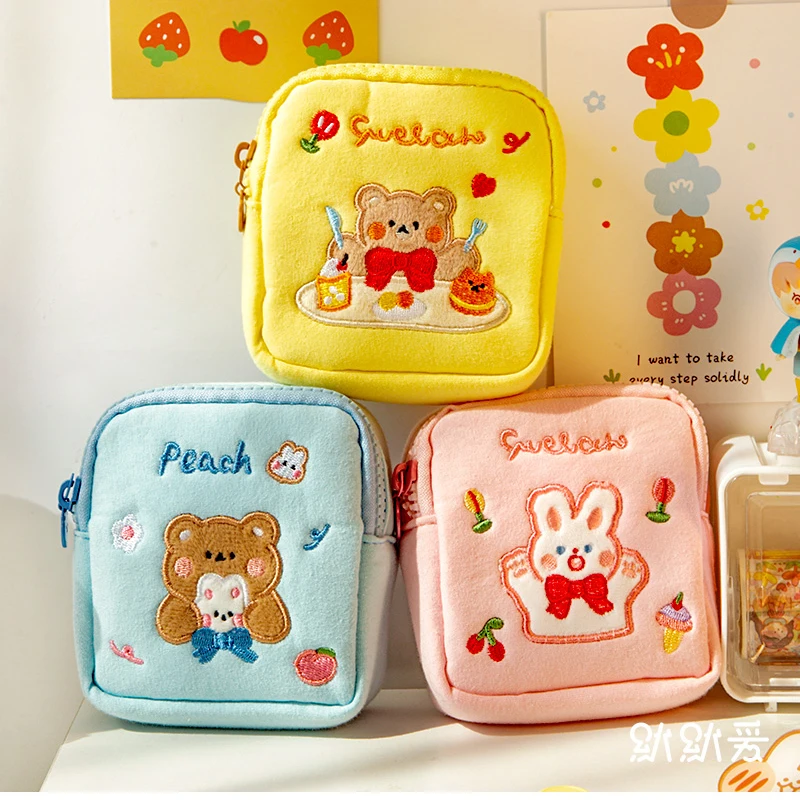 

Kawaii Menstrual Bag Girls Cartoon Rabbit Soft Sanitary Napkin Towel Storage Bags Ladies Makeup Bag Tampon Holder Organizer 339
