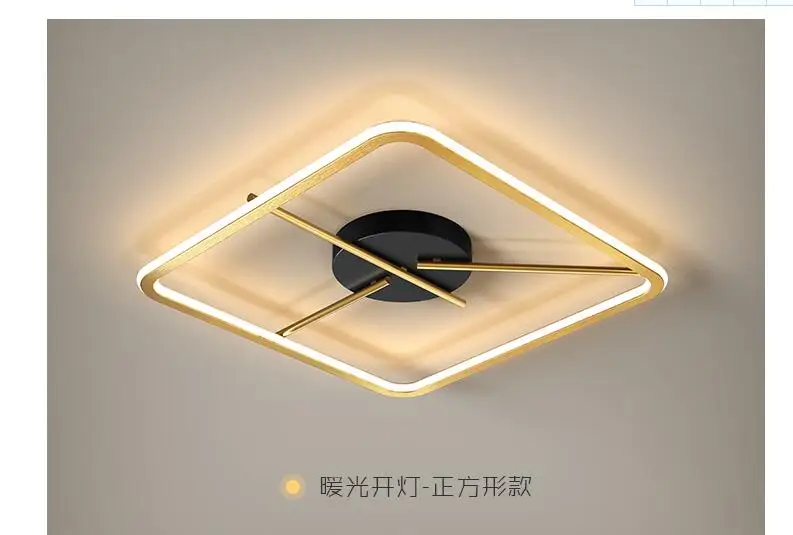 Bedroom light luxury creative personality round modern simple LED ceiling lamp warm romantic network red Nordic lamps