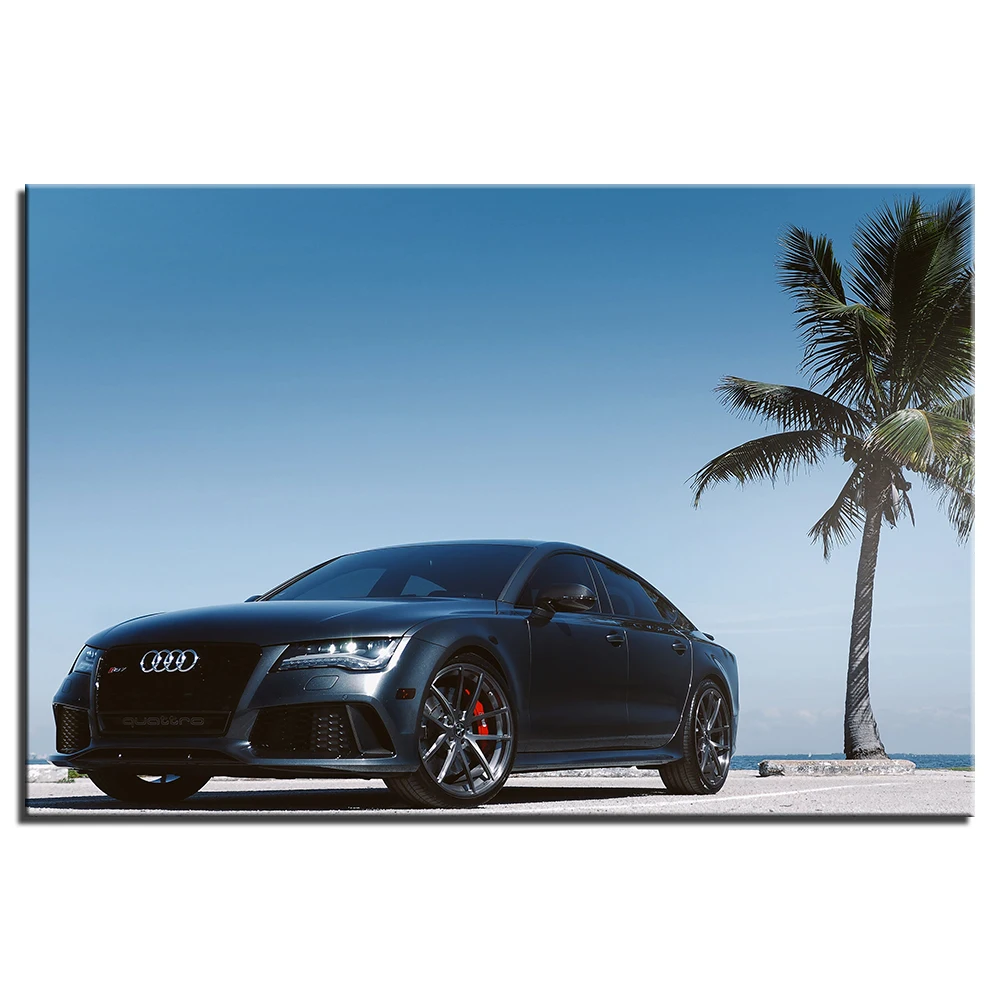 Wall Art Decoration Audi RS7 Car Poster Canvas Prints DIY Framed Painting For Living Room Decor