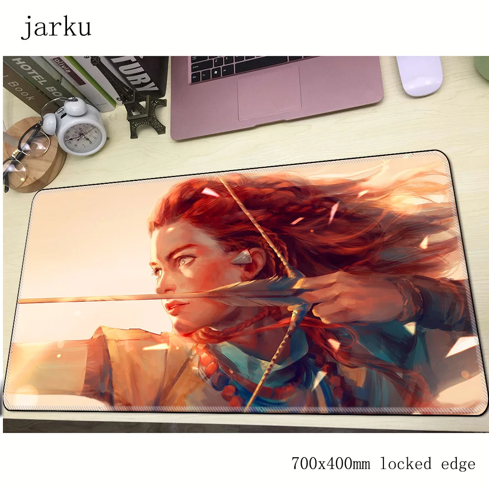 Коврик для мыши horizon zero dawn, игровой компьютерный коврик, 700 х400х2 мм, модный эргономичный коврик для мыши, офисный Настольный коврик