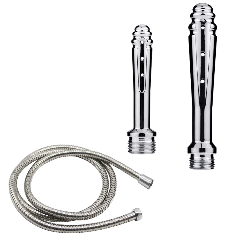 Enema Cleaning Butt Plug Flusher Shower Vaginal Cleaner Colonic Douche System Stainless Steel Insert Washing Personal Tools