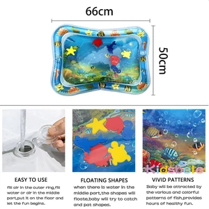 حصيرة اللعب المائية للأطفال ، حصيرة قابلة للنفخ للأطفال ، حصيرة Seaworld للأطفال ، ألعاب وقت البطن ، نشاط ممتع ، سجادة اللعب PVC أفضل 8 مبيعات حصيرة أرضية بلاستيكية - رقم 1