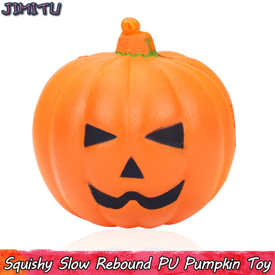 Halloween Pumpkin Squishy Toys Squishies Slow Rising PU Decompression Toy Gifts for Children Creative Squishy Anti Stress Toys