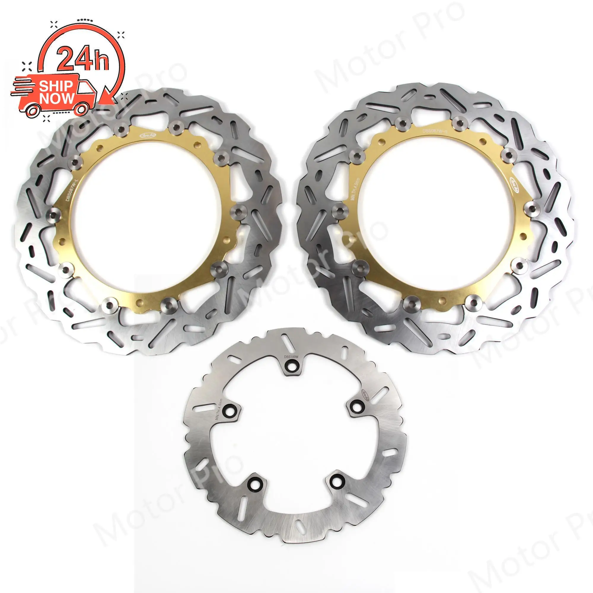 For Bmw S1000XR 2015 2016 Front Rear Brake Disc Disk Rotor Kit Motorcycle Accessories S 1000 XR S1000 1000XR 15 16 BLACK GOLD