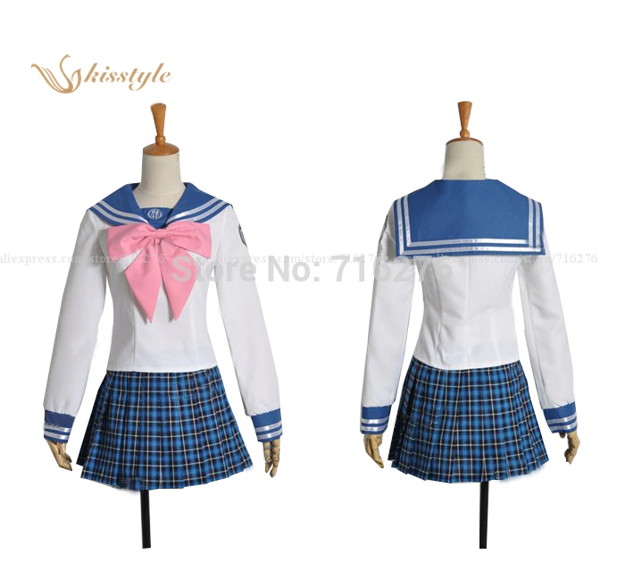 

Kisstyle Fashion Anime Super Dangan Ronpa 2 Sayaka dance Garden Cloth Uniform Cosplay Costume