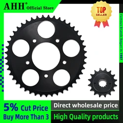AHH A Set Front And Rear Chain Sprocket Gear Disc Wheel Kit For HONDA Steed400 Steed600 Steed 400 600 Motorcycle Accessories