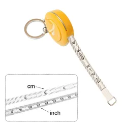 Cute Mini Retractable Portable Ruler Keychains for Women Man Tape Measure Roll Tape Key Ring Sewing Tools Jewelry Key Chains