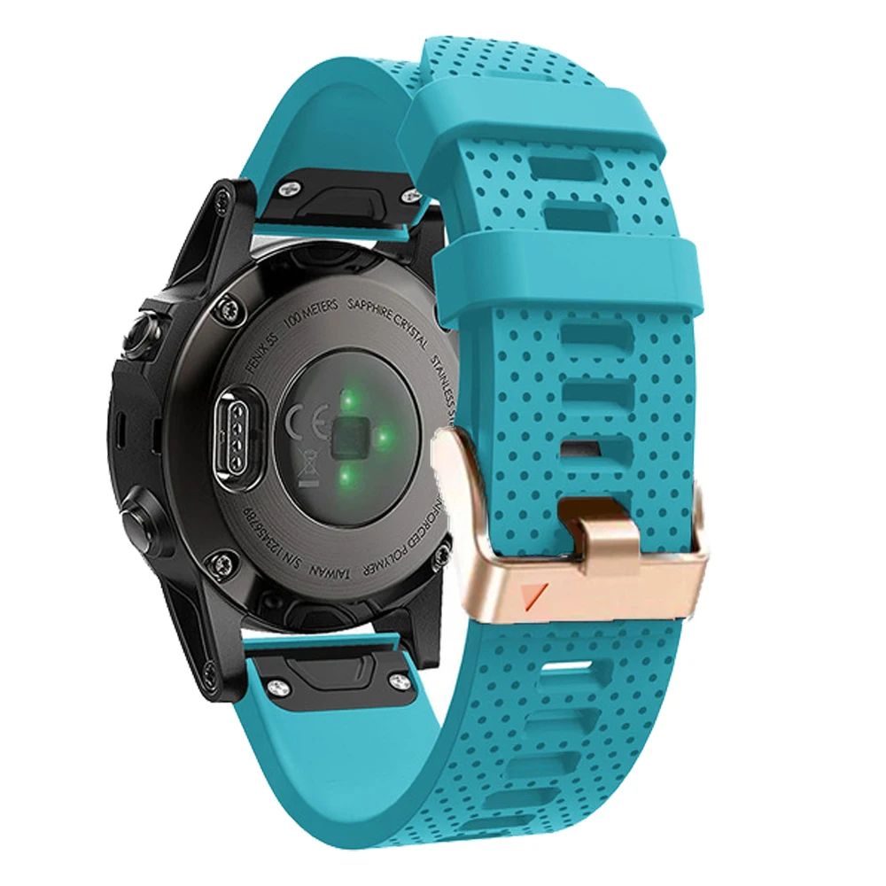 Correa de silicona para reloj Garmin Fenix 7S Pro 6SPro 5S, repuesto rápido, 20mm, 43mm