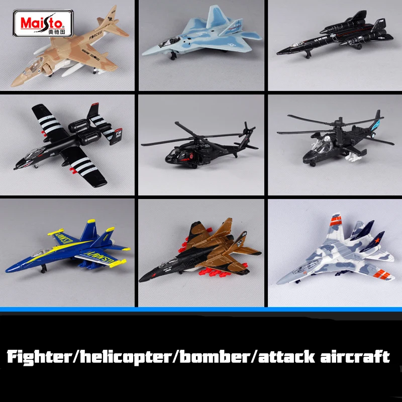 Maisto original model airplane die-casting metal toy gift collection transport airplane fighter helicopter Games Children toys