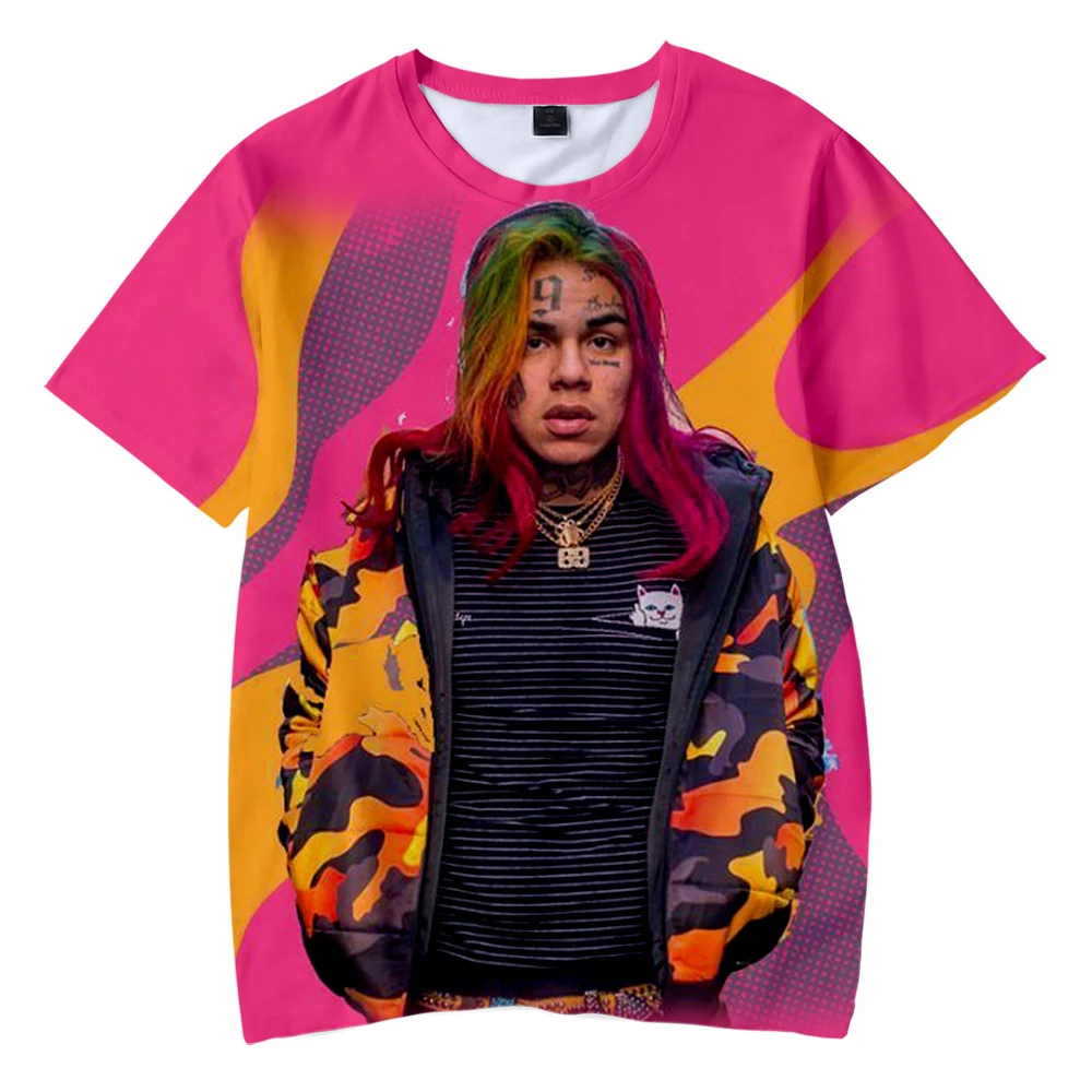 6IX9INE GOOBA Adult Kids T-shirt 2020 Summer New Fashion Hip Hop Streetwear Casual Tees Kids Adult Short Sleeve Piece 3D Cotton